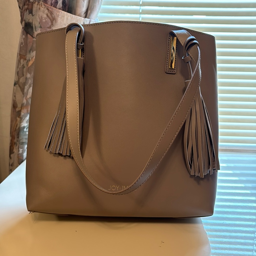 JOY & IMAN Grey Bag